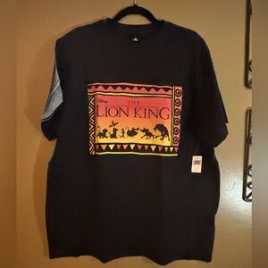 Disney The Lion King Graphic Tee - Black and Yellow Large
